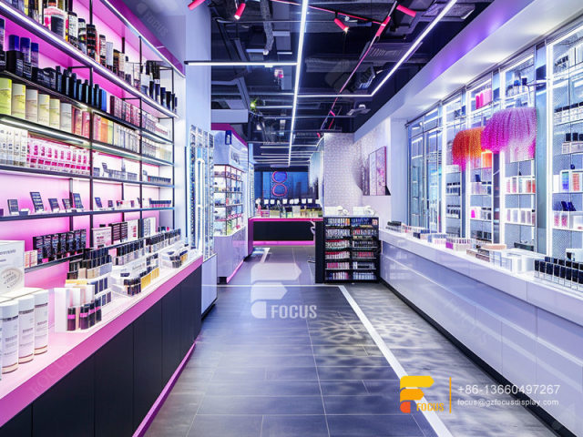 Cosmetic Shop Furniture Design Perfume Showcase Display Hair Stand
