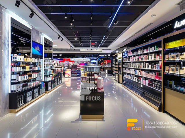 Custom Perfume Rack Cosmetic Shop Counter Wig Displays