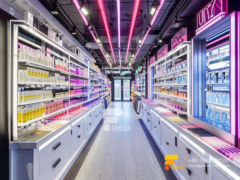 Cosmetic Shop Furniture Design Perfume Showcase Display Hair Stand