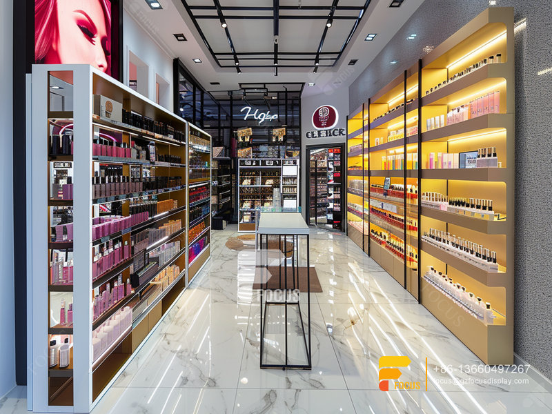 Perfume Display Shelf Cosmetic Retail Shop Hair Racks