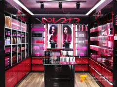 Custom Cosmetic Wall Shelf Perfume Shop Design Hair Stand