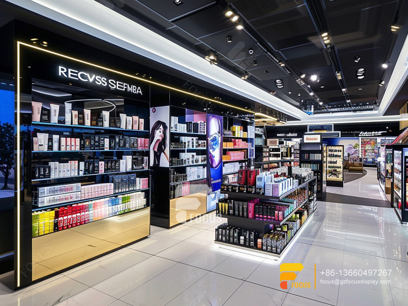 Custom Perfume Shelves Cosmetics Stand Designs Hair Store
