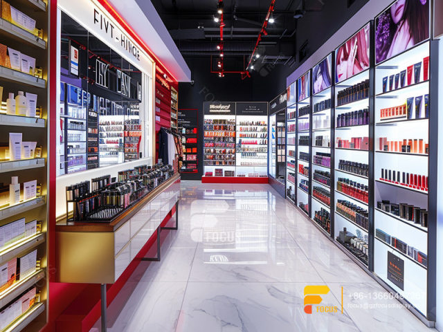 Cosmetic Display Manufacturers Perfume Counter Stand Wig