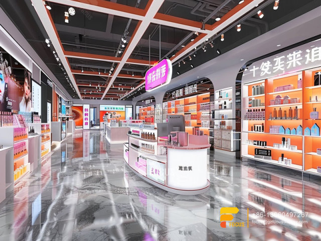 Custom Cosmetic Displays Skin Care Shelf Hair Stand