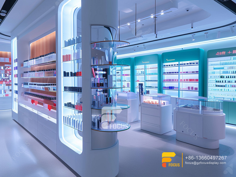 Perfume Racks Cosmetic Showcase Design Hair Furniture Supplies