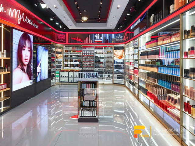 Perfume Showcase Display Stand Cosmetics Hair Furniture Supplies