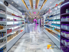 Perfume Rack Design Cosmetic Shop Shelves Wood Wig Stand
