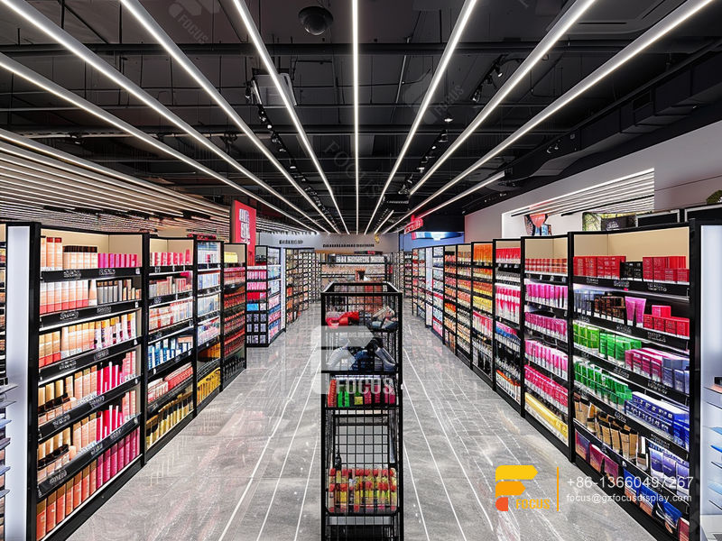 Cosmetic Display Perfume Cabinet Design Wig Store Design