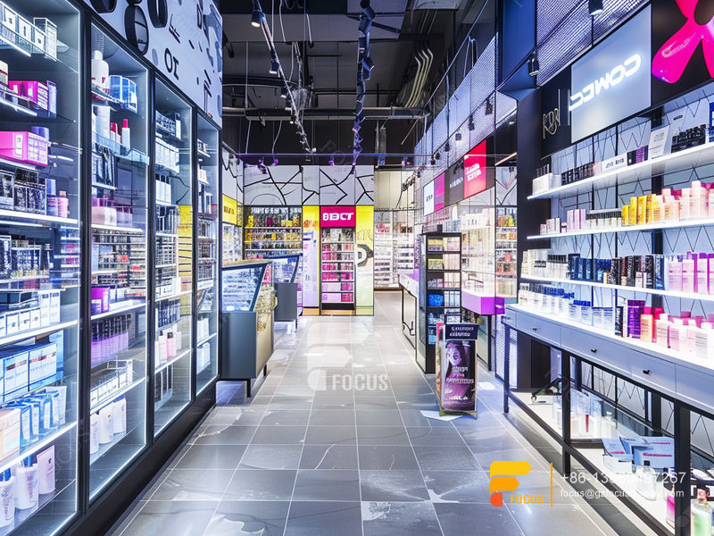 Cosmetic Shop Furniture Design Perfume Showcase Display Hair Stand