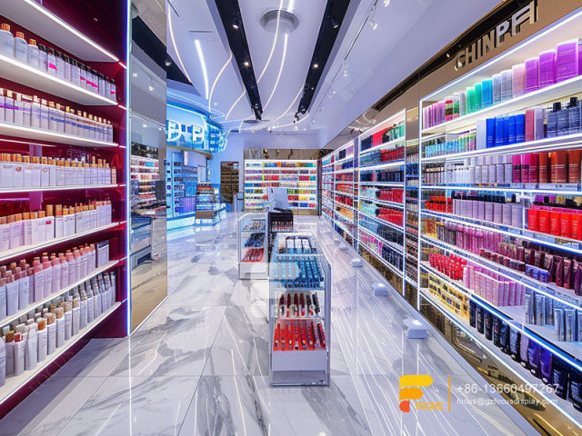 Perfume Rack Display Skin Care Furniture Hair Store Design