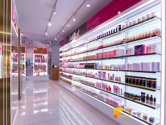Cosmetic Rack Design Perfume Shop Display Wig Showcase
