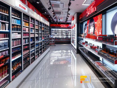 Cosmetic Display Units Perfume Rack Design Wig Shelf
