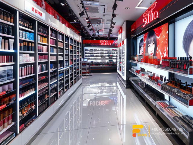 Cosmetic Display Units Perfume Rack Design Wig Shelf