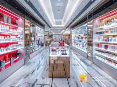 Cosmetic Retail Shop Perfume Shelves Wig Store Design