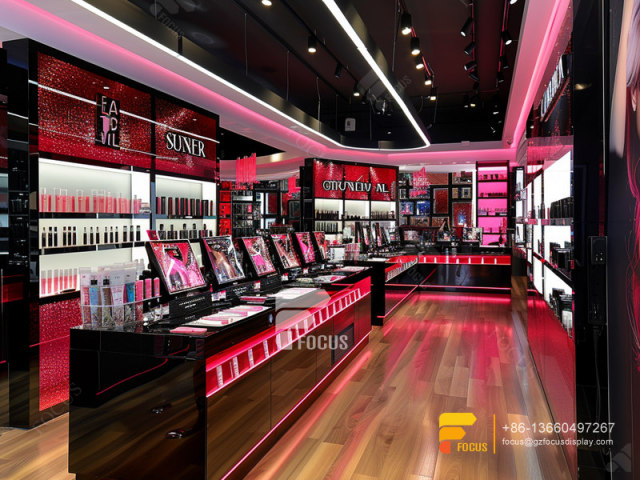 Cosmetic Store Furniture Perfume Shop Design Display Wigs