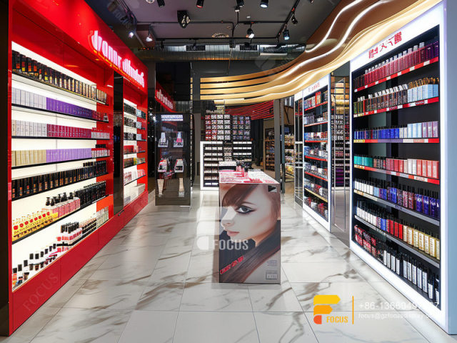 Cosmetic Display Stand Manufacturers Perfume Shelfs Wig Rack