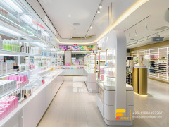 Retail Perfume Stores Cosmetic Furniture Design Wig Display Rack