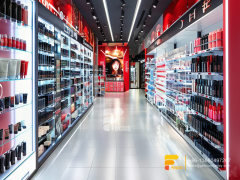 Cosmetic Shelves Perfume Store Design Wig Display Cabinet