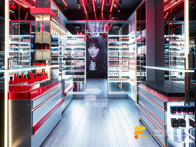 Cosmetic Display Stand Manufacturers Perfume Shelfs Wig Rack