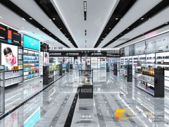 Cosmetic Shelf Display Skin Care Shelf Wig Showcase