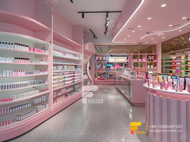 Custom Cosmetics Cabinet Skin Care Furniture Stand Wig