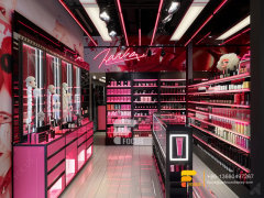 Custom Cosmetic Wall Shelf Perfume Shop Design Hair Stand