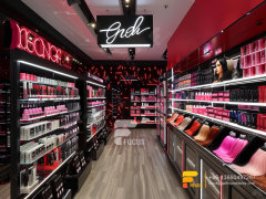 Cosmetic Wall Rack Perfume Booth Design Hair Furniture Supplies