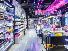 Cosmetic Shop Furniture Design Perfume Showcase Display Hair Stand