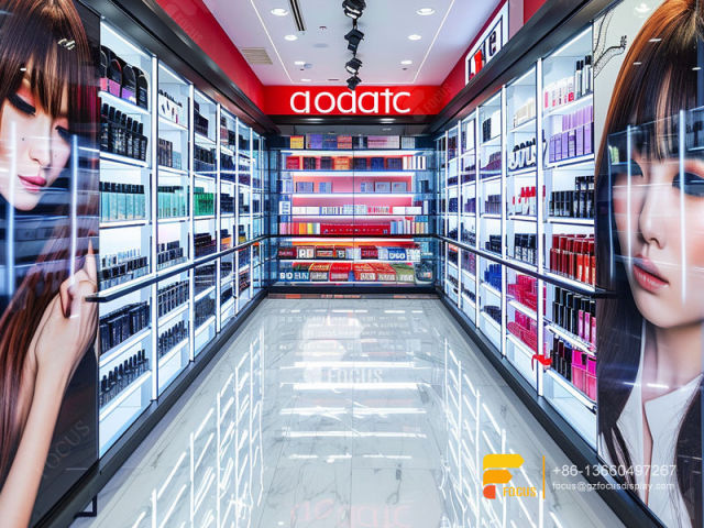 Cosmetic Display Design Perfume Counter Wig Wall Rack
