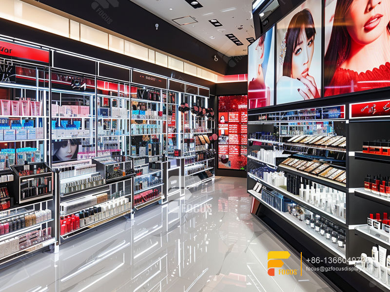 Cosmetic Booth Design Skin Care Display Stands Hair Furniture Supplies