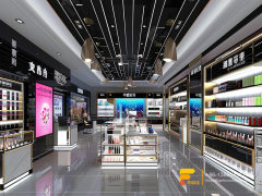 Perfume Retail Stores Cosmetic Shop Rack Design Wooden Wig Stand