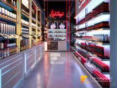 Cosmetic Display Units Perfume Rack Design Wig Shelf