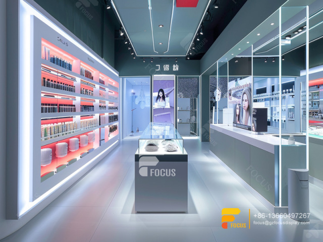 Cosmetic Counter Display Manufacturers Perfume Shelfs Wig Hair Stand