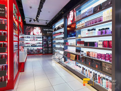 Cosmetic Display Design Perfume Counter Wig Wall Rack