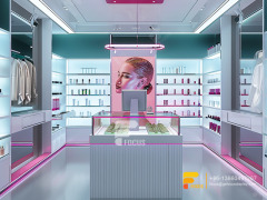 Custom Perfume Display Shelves Cosmetic Rack Hair Stands