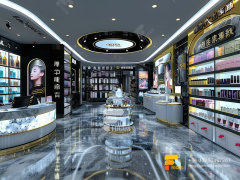 Perfume Display Stands Cosmetic Fixtures Wig Wall Rack