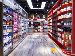 Cosmetic Displays Retail Perfume Shop Design Wigs Stands