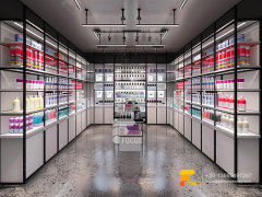 Cosmetic Display Perfume Cabinet Design Wig Store Design