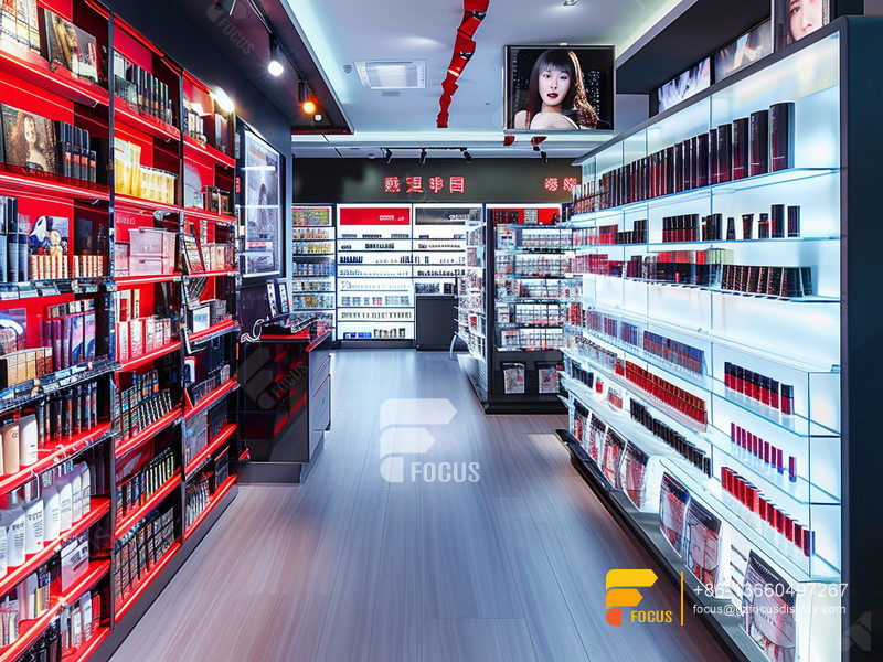 Cosmetic Display Manufacturers Perfume Counter Stand Wig