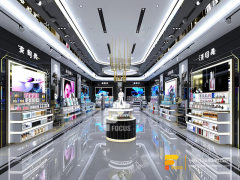 Cosmetic Display Cases Skin Care Furniture Wig Store Design