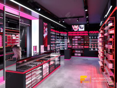 Cosmetic Store Display Perfume Booth Design Hair Store