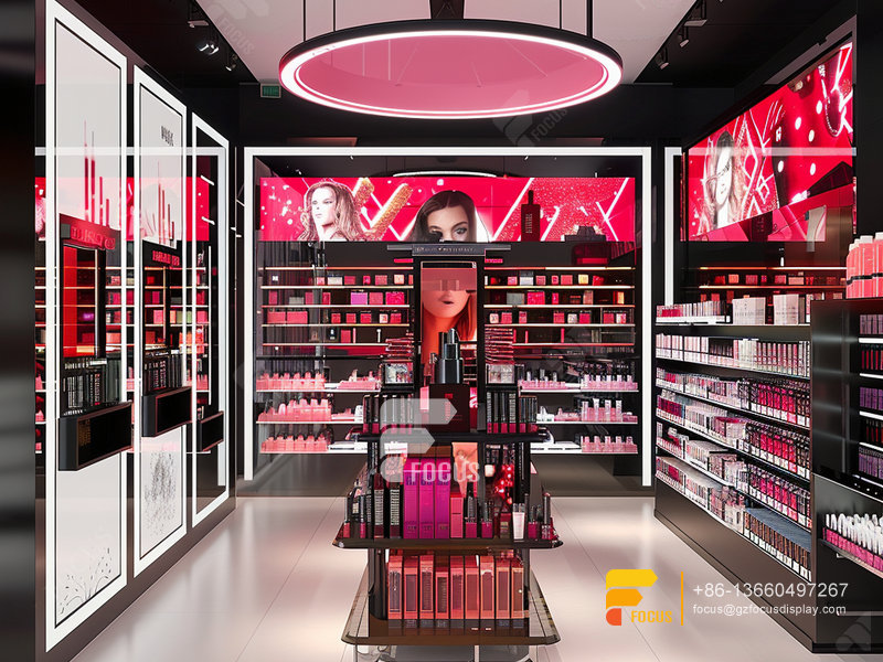 Cosmetic Store Furniture Perfume Shop Design Display Wigs