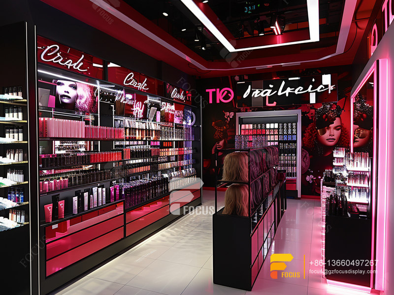 Cosmetic Store Furniture Perfume Shop Design Display Wigs