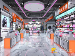 Perfumes Stand Cosmetic Retail Stores Wig Display Shelves