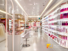 Cosmetic Rack Design Perfume Shop Display Wig Showcase