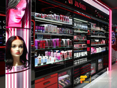 Cosmetic Wall Rack Perfume Booth Design Hair Furniture Supplies