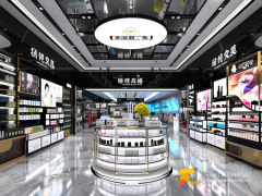 Perfume Display Stands Cosmetic Fixtures Wig Wall Rack