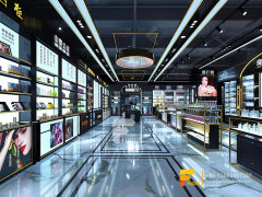 Cosmetic Display Cases Skin Care Furniture Wig Store Design
