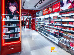 Custom Cosmetic Display Racks Perfume Shelfs Wig Stands