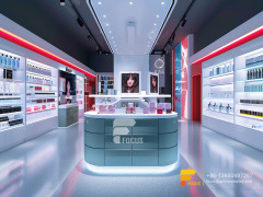 Cosmetics Cabinet Design Perfume Display Shelves Wig Stand